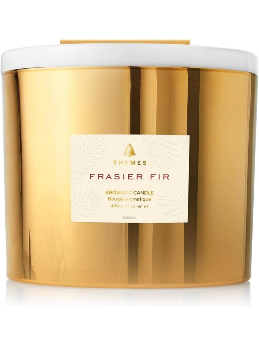 Luxury 3-Wick Scented Candle - Crisp Forest Fragrance - Elegant Holiday Decor